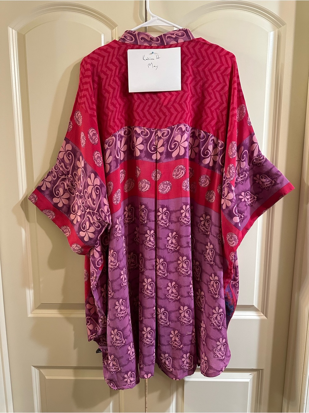 Kantha Bae Free To Be Silk Button Down New with Tags - Picture 2 of 2